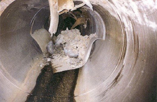 Failed GRP Gravity Pipe